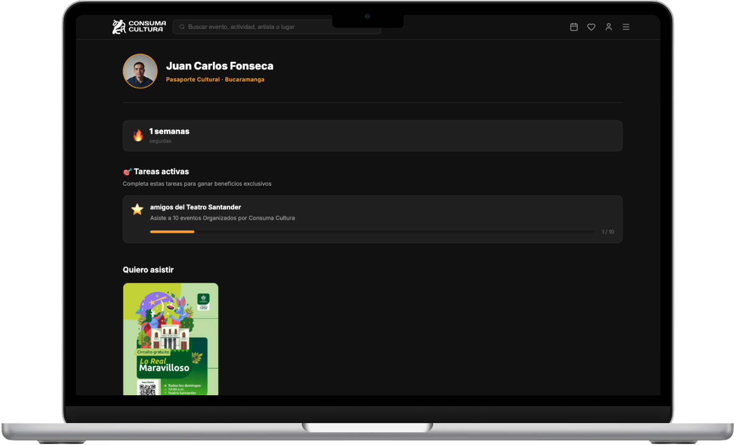 Pasaporte — desktop