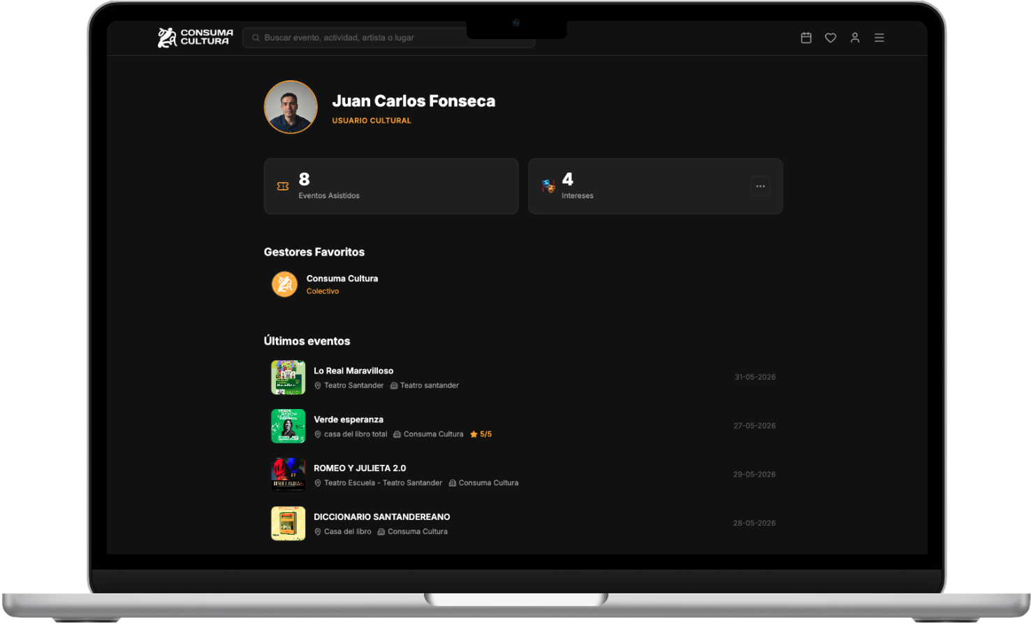 Perfil — desktop