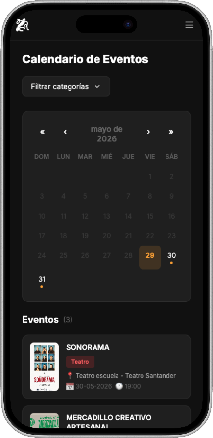 Calendario — móvil